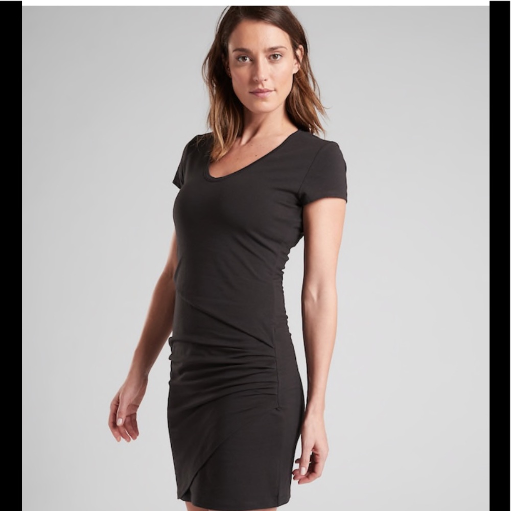 Athleta Central Tee Dress in black